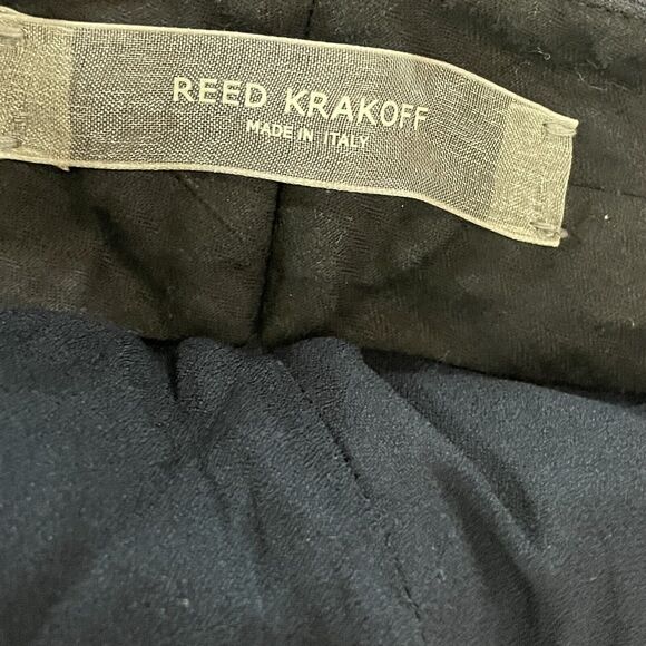 Reed krakoff navy blue Wool Silk Lined Trouser pants Size 0 - Picture 6 of 8